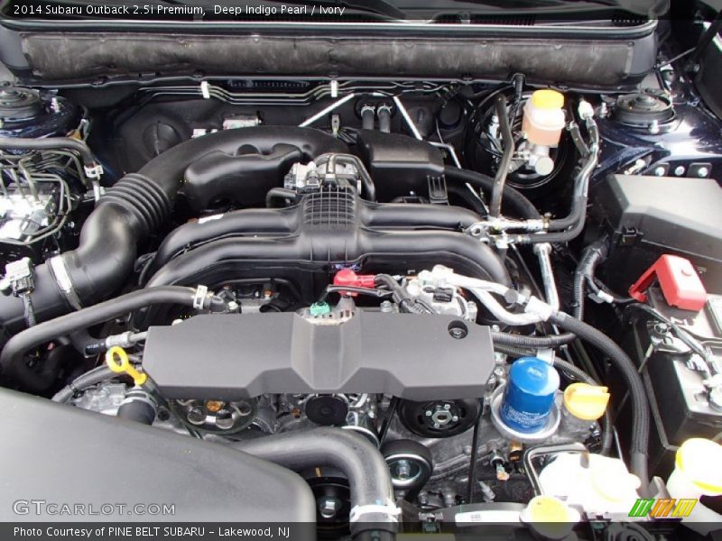 Deep Indigo Pearl / Ivory 2014 Subaru Outback 2.5i Premium