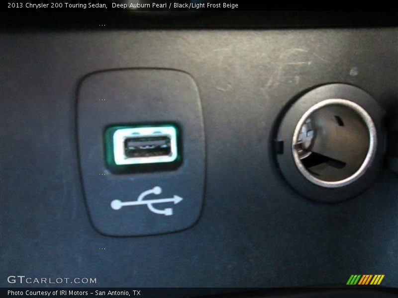 Deep Auburn Pearl / Black/Light Frost Beige 2013 Chrysler 200 Touring Sedan