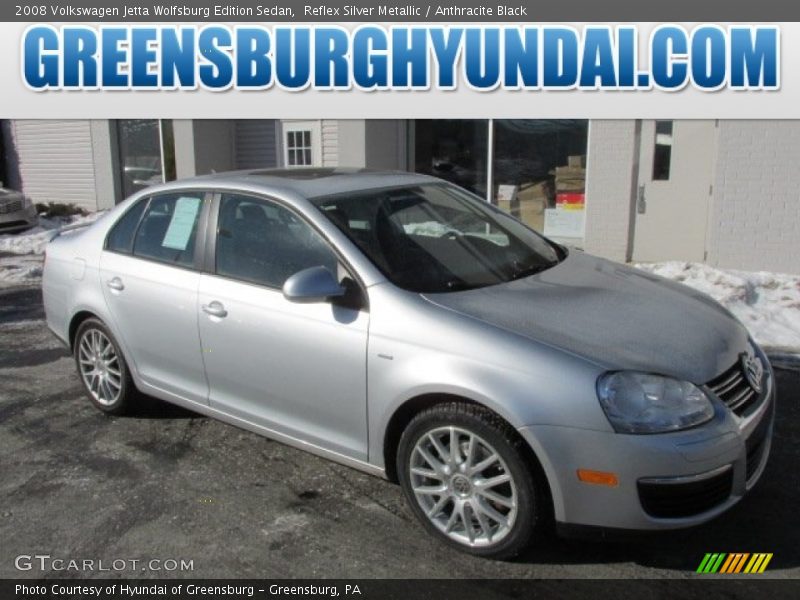 Reflex Silver Metallic / Anthracite Black 2008 Volkswagen Jetta Wolfsburg Edition Sedan