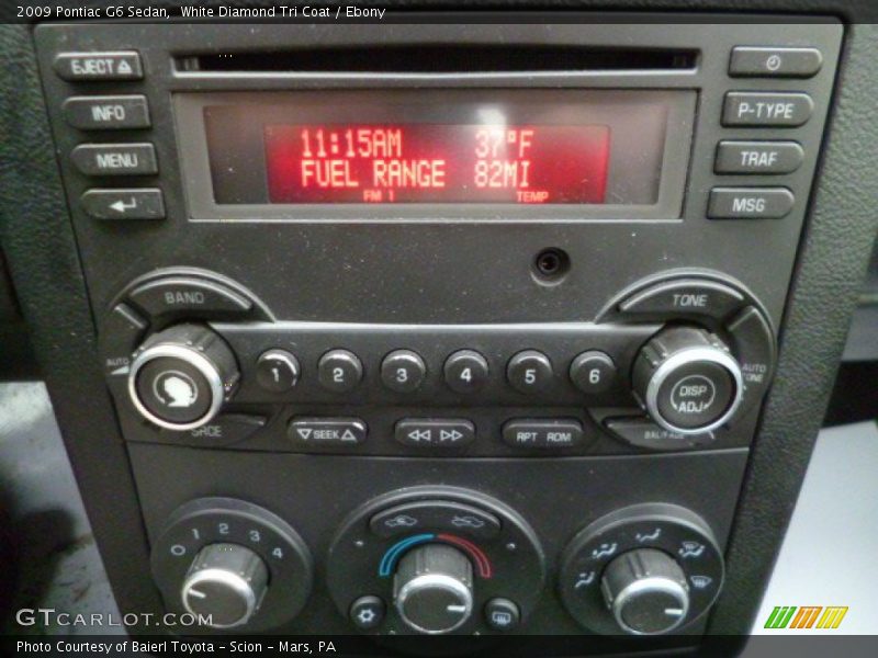 White Diamond Tri Coat / Ebony 2009 Pontiac G6 Sedan