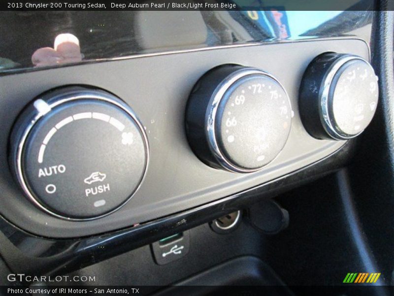 Deep Auburn Pearl / Black/Light Frost Beige 2013 Chrysler 200 Touring Sedan