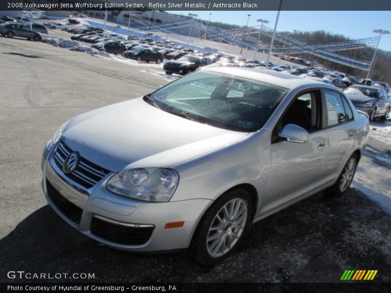 Reflex Silver Metallic / Anthracite Black 2008 Volkswagen Jetta Wolfsburg Edition Sedan