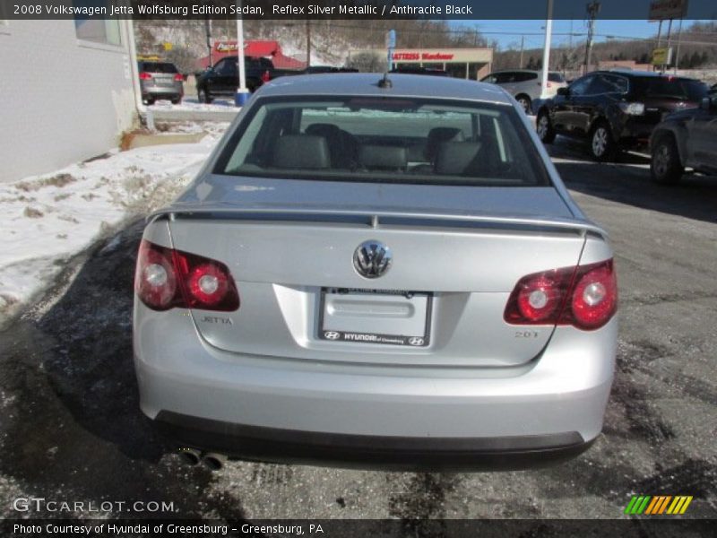 Reflex Silver Metallic / Anthracite Black 2008 Volkswagen Jetta Wolfsburg Edition Sedan