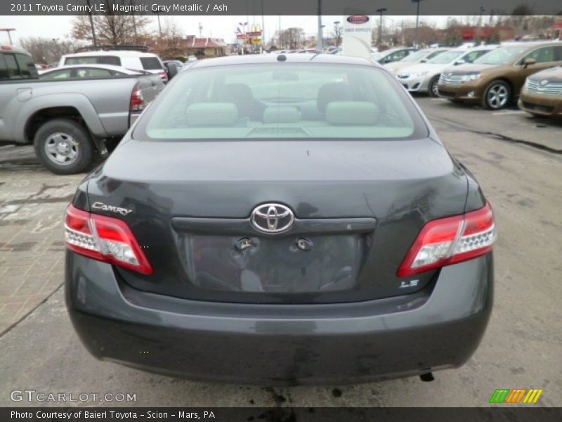 Magnetic Gray Metallic / Ash 2011 Toyota Camry LE