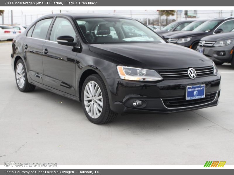 Black / Titan Black 2014 Volkswagen Jetta TDI Sedan