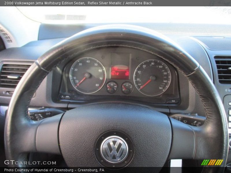 Reflex Silver Metallic / Anthracite Black 2008 Volkswagen Jetta Wolfsburg Edition Sedan
