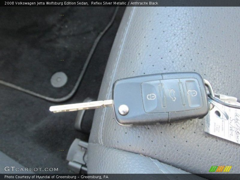 Reflex Silver Metallic / Anthracite Black 2008 Volkswagen Jetta Wolfsburg Edition Sedan