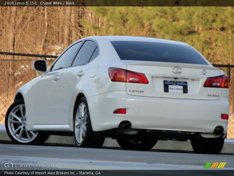 Crystal White / Black 2006 Lexus IS 350