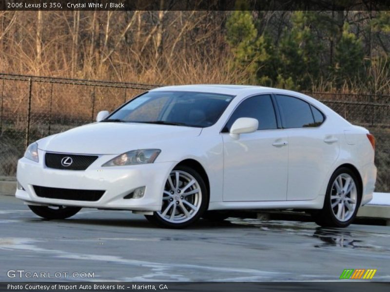 Crystal White / Black 2006 Lexus IS 350