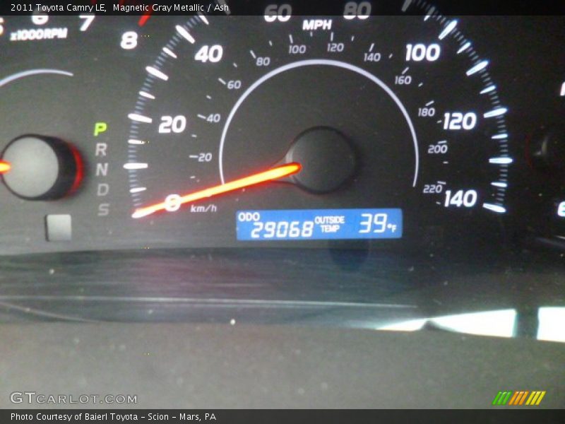 Magnetic Gray Metallic / Ash 2011 Toyota Camry LE