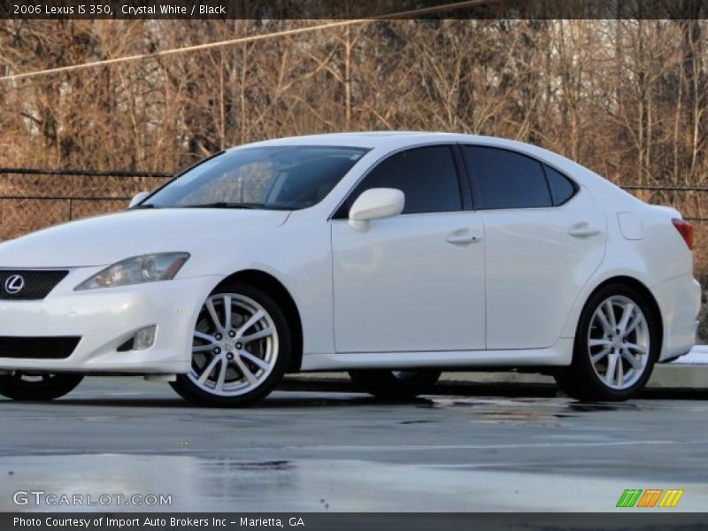 Crystal White / Black 2006 Lexus IS 350