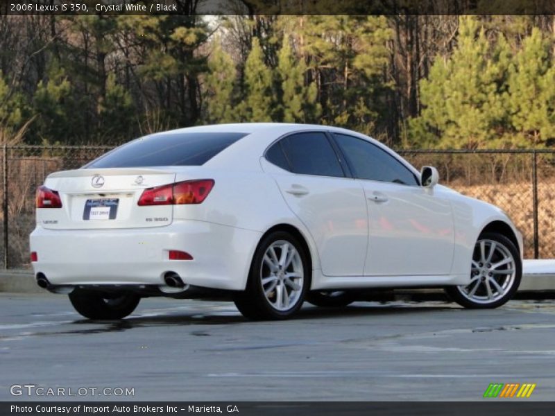 Crystal White / Black 2006 Lexus IS 350