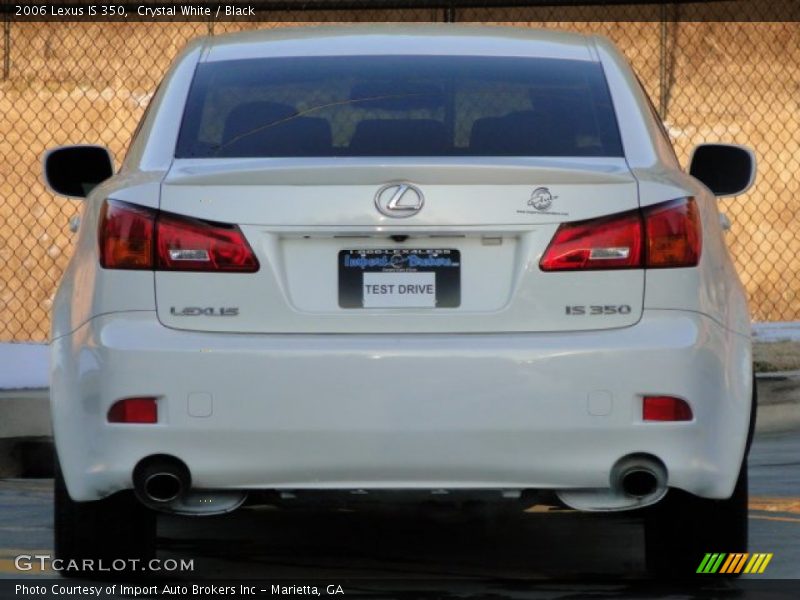 Crystal White / Black 2006 Lexus IS 350