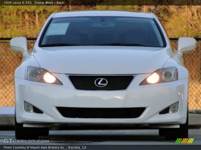 Crystal White / Black 2006 Lexus IS 350