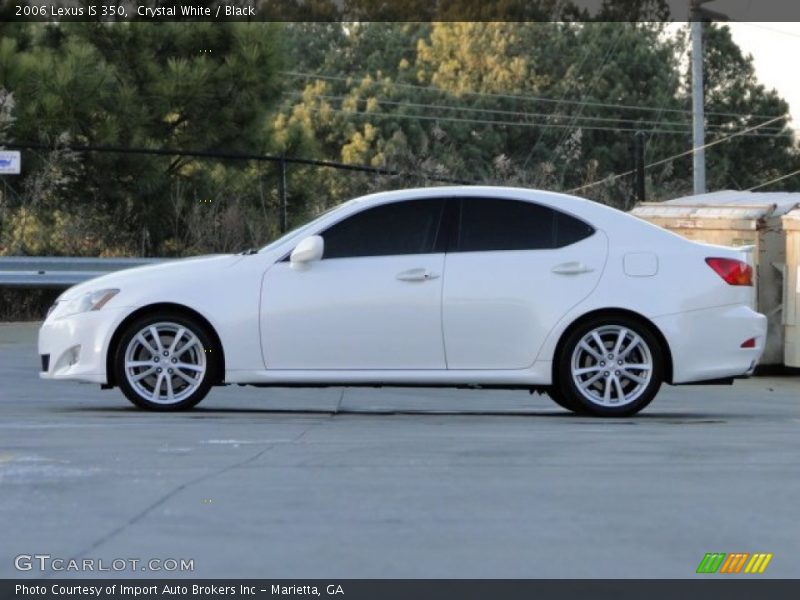 Crystal White / Black 2006 Lexus IS 350