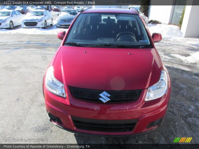 Crimson Red Metallic / Black 2012 Suzuki SX4 Crossover AWD