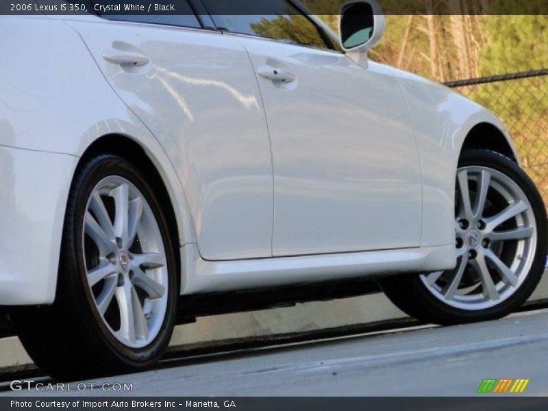 Crystal White / Black 2006 Lexus IS 350