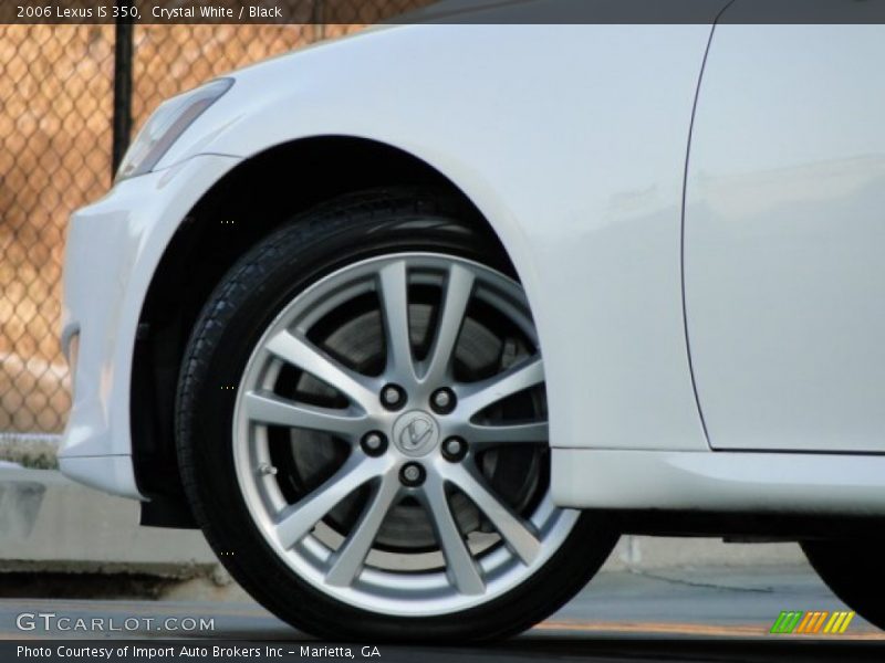 Crystal White / Black 2006 Lexus IS 350