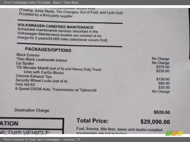 Black / Titan Black 2014 Volkswagen Jetta TDI Sedan