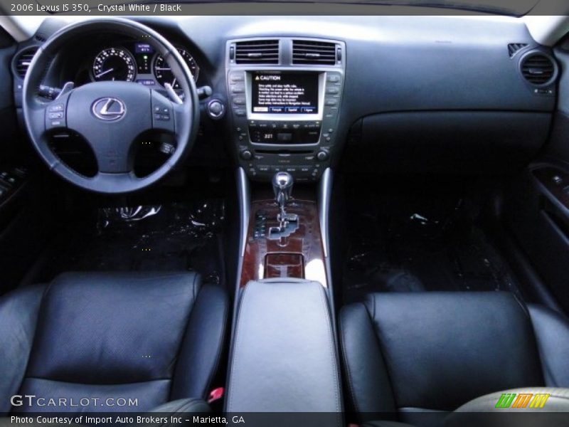 Crystal White / Black 2006 Lexus IS 350