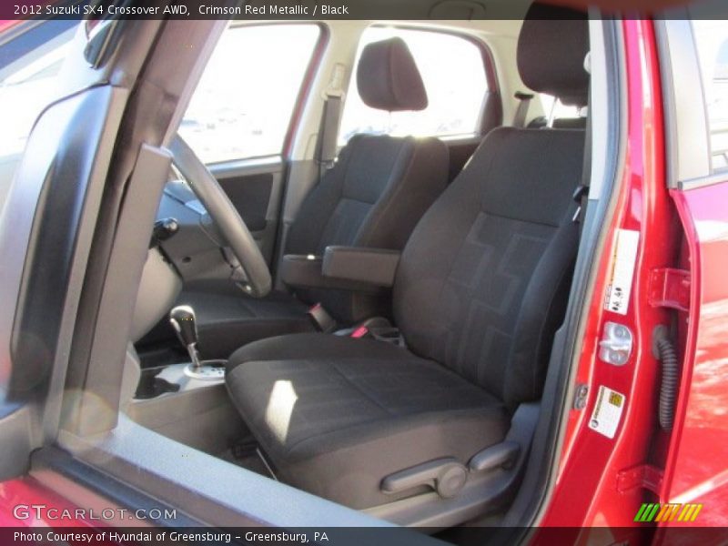 Crimson Red Metallic / Black 2012 Suzuki SX4 Crossover AWD