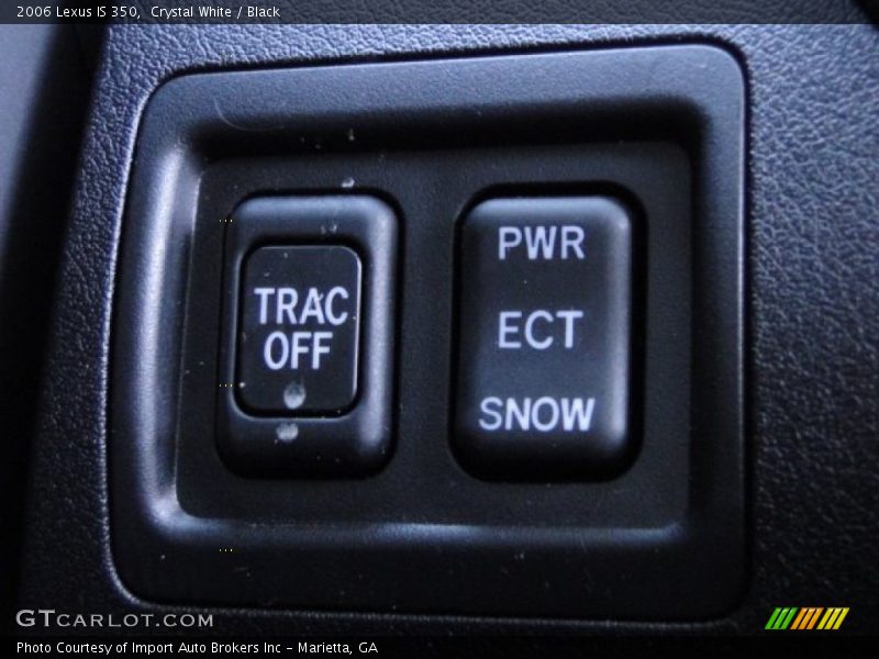 Crystal White / Black 2006 Lexus IS 350