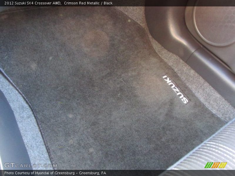 Crimson Red Metallic / Black 2012 Suzuki SX4 Crossover AWD