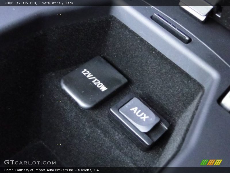Crystal White / Black 2006 Lexus IS 350