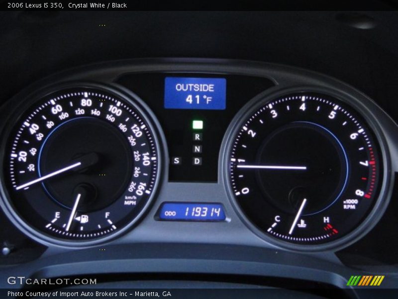  2006 IS 350 350 Gauges