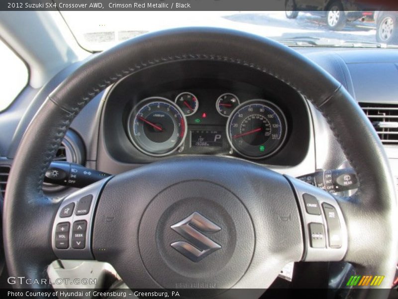 Crimson Red Metallic / Black 2012 Suzuki SX4 Crossover AWD