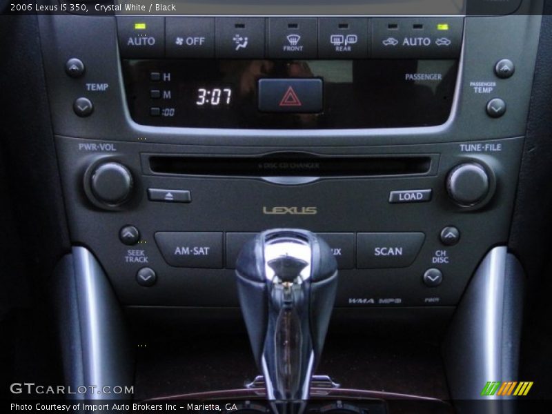 Crystal White / Black 2006 Lexus IS 350