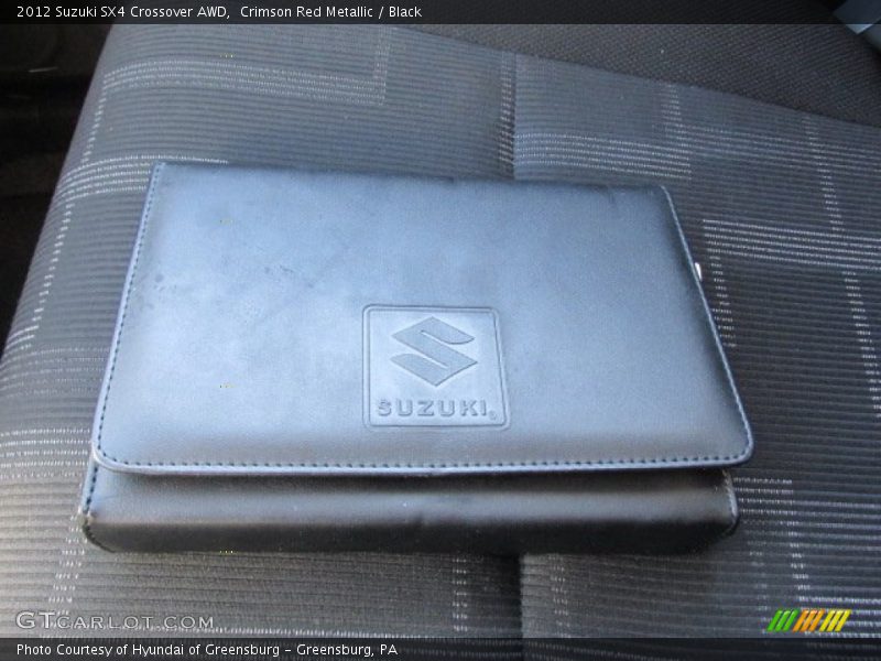 Crimson Red Metallic / Black 2012 Suzuki SX4 Crossover AWD