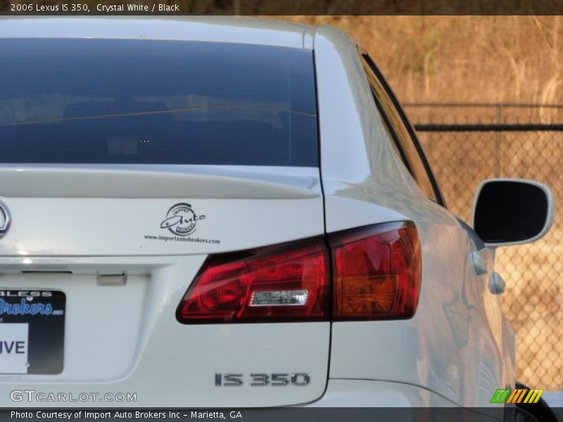 Crystal White / Black 2006 Lexus IS 350