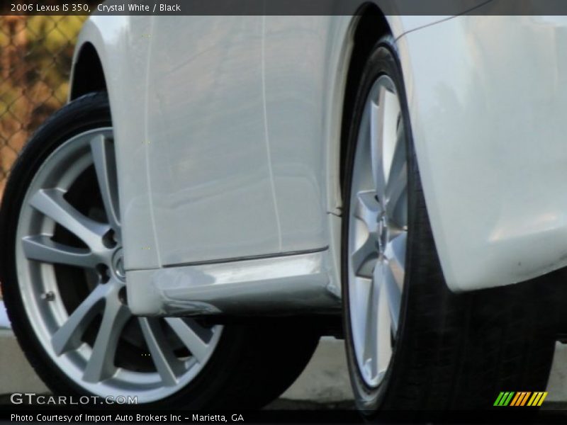 Crystal White / Black 2006 Lexus IS 350
