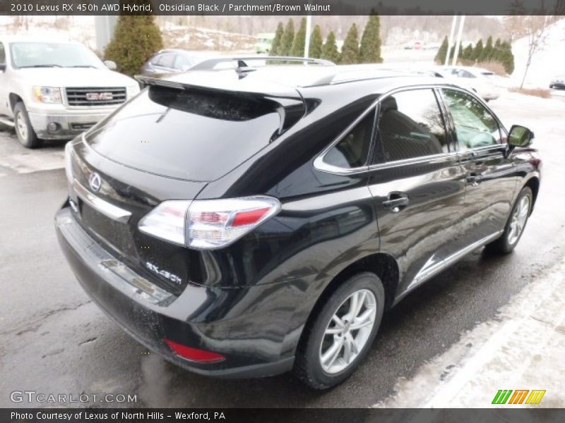 Obsidian Black / Parchment/Brown Walnut 2010 Lexus RX 450h AWD Hybrid