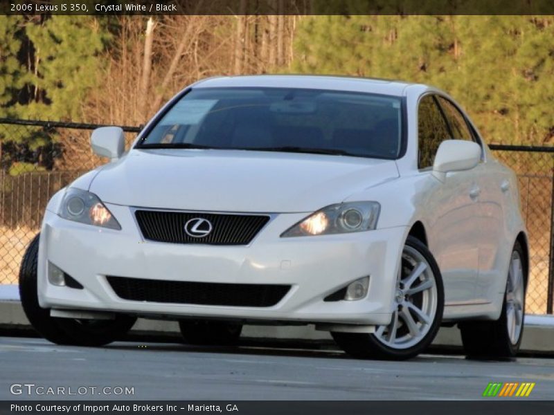 Crystal White / Black 2006 Lexus IS 350
