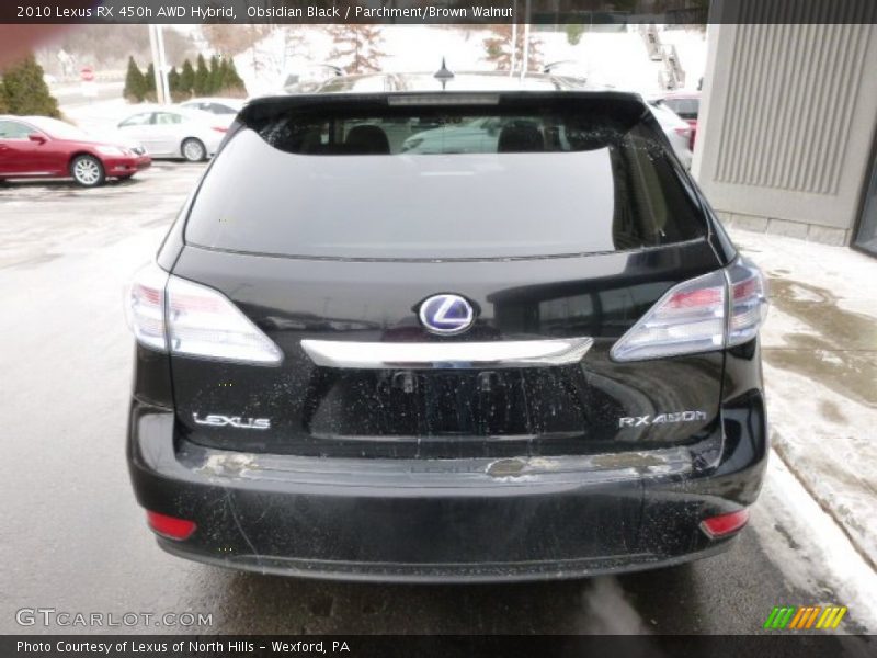 Obsidian Black / Parchment/Brown Walnut 2010 Lexus RX 450h AWD Hybrid
