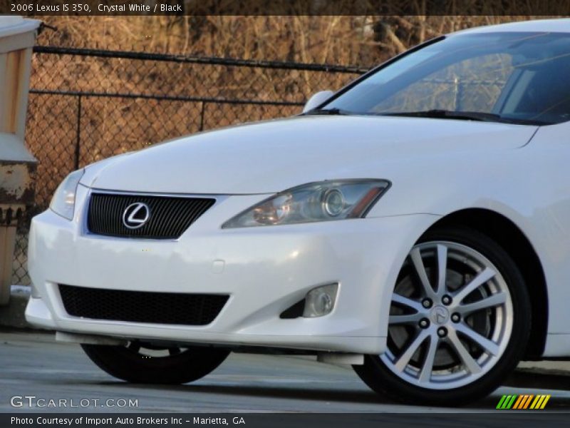Crystal White / Black 2006 Lexus IS 350