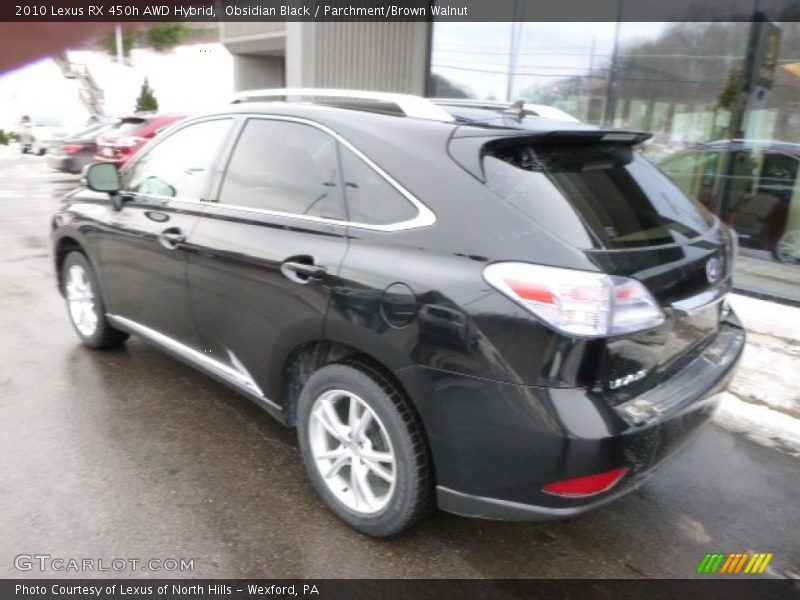 Obsidian Black / Parchment/Brown Walnut 2010 Lexus RX 450h AWD Hybrid