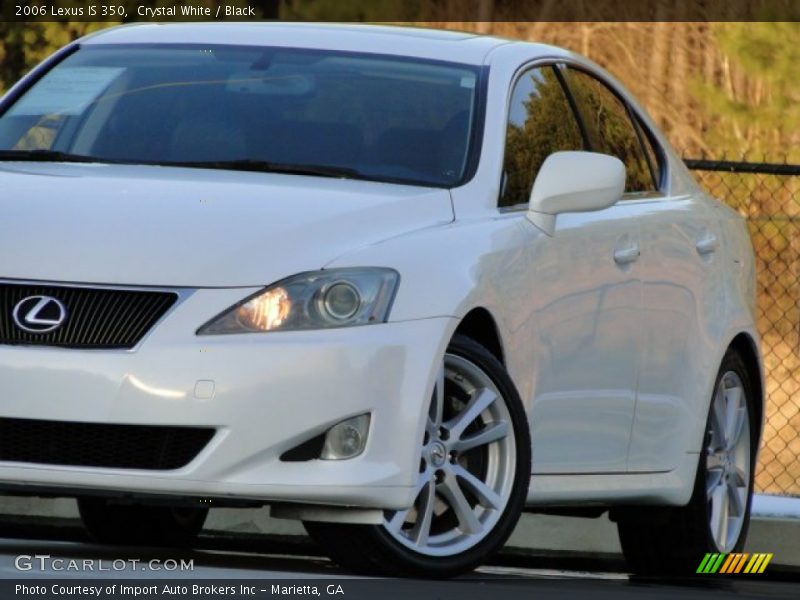 Crystal White / Black 2006 Lexus IS 350