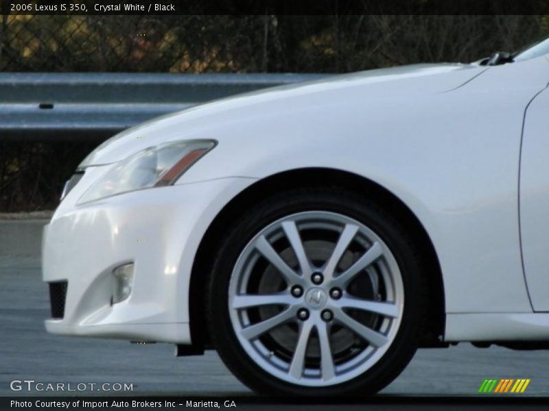 Crystal White / Black 2006 Lexus IS 350