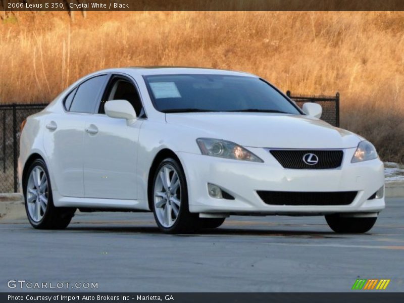 Crystal White / Black 2006 Lexus IS 350