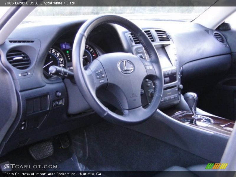 Crystal White / Black 2006 Lexus IS 350