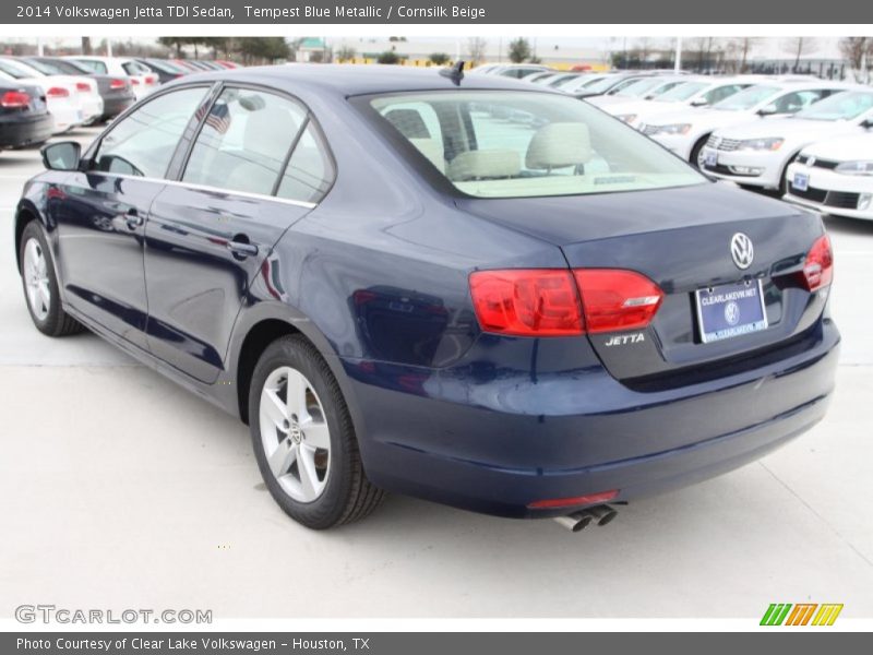Tempest Blue Metallic / Cornsilk Beige 2014 Volkswagen Jetta TDI Sedan