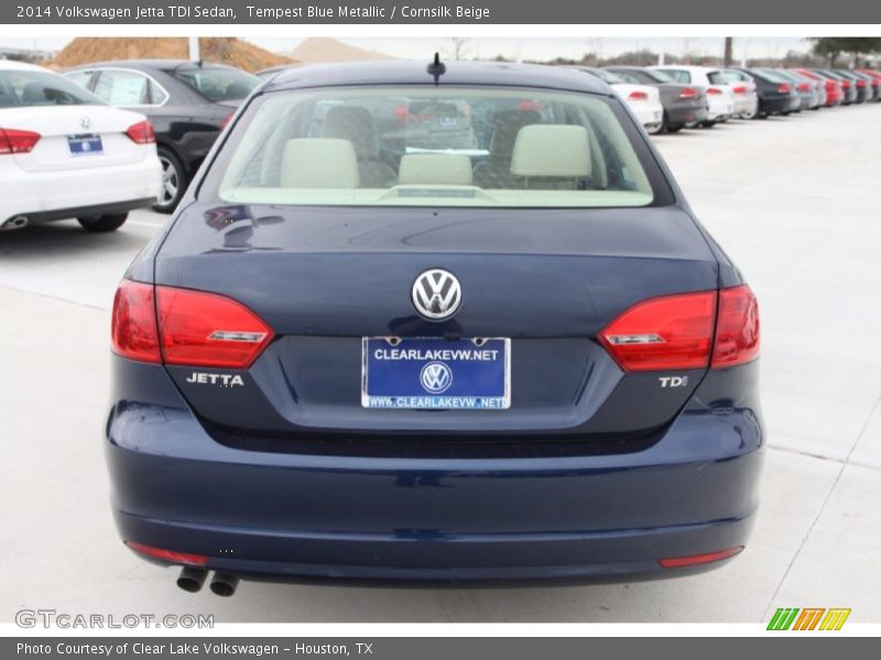 Tempest Blue Metallic / Cornsilk Beige 2014 Volkswagen Jetta TDI Sedan