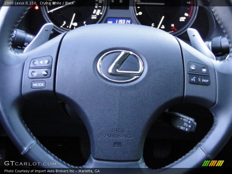 Crystal White / Black 2006 Lexus IS 350