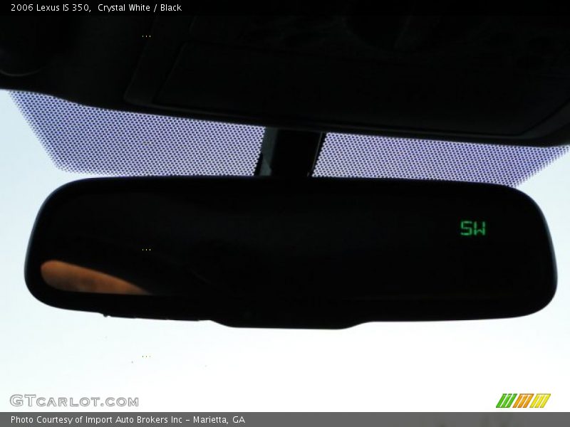 Crystal White / Black 2006 Lexus IS 350