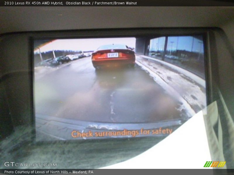 Obsidian Black / Parchment/Brown Walnut 2010 Lexus RX 450h AWD Hybrid
