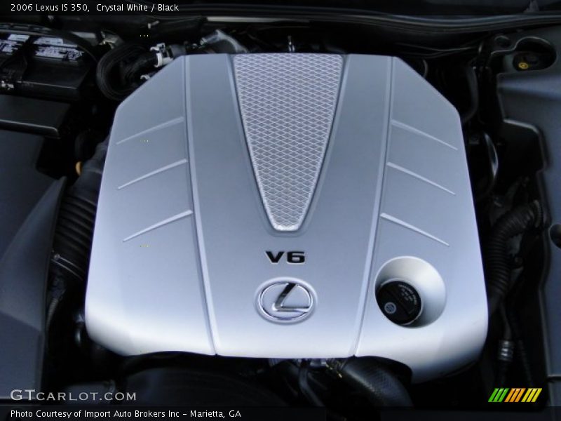 Crystal White / Black 2006 Lexus IS 350