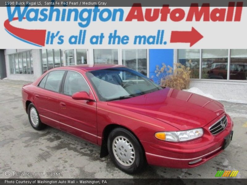 Santa Fe Red Pearl / Medium Gray 1998 Buick Regal LS